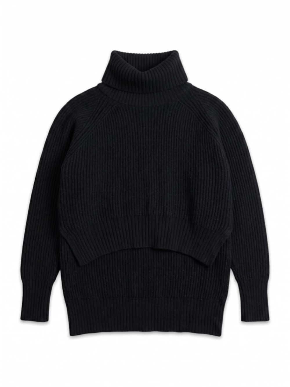 ARITZIA WILFRED FREE Sweater Women Size XS Black Turtleneck Wool Knit Pullover